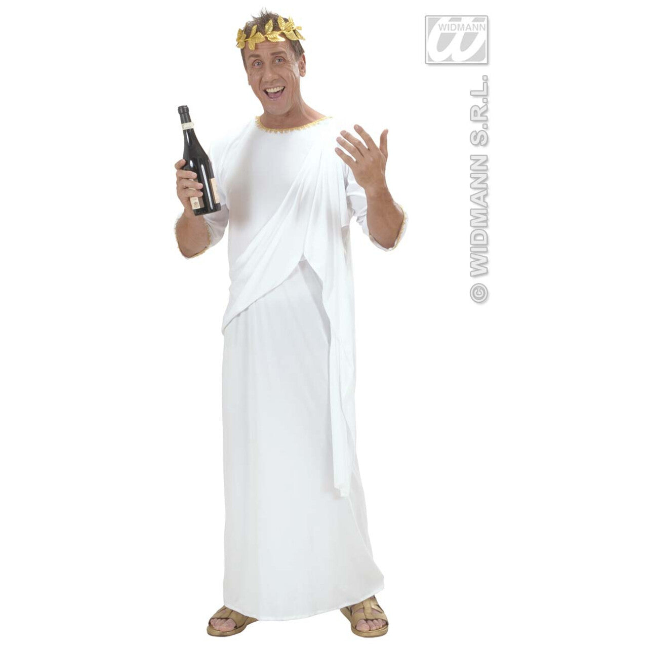 Op deze afbeelding zie je een Kostuums, van het merk Widmann. Geklede Toga Unisex Kostuum