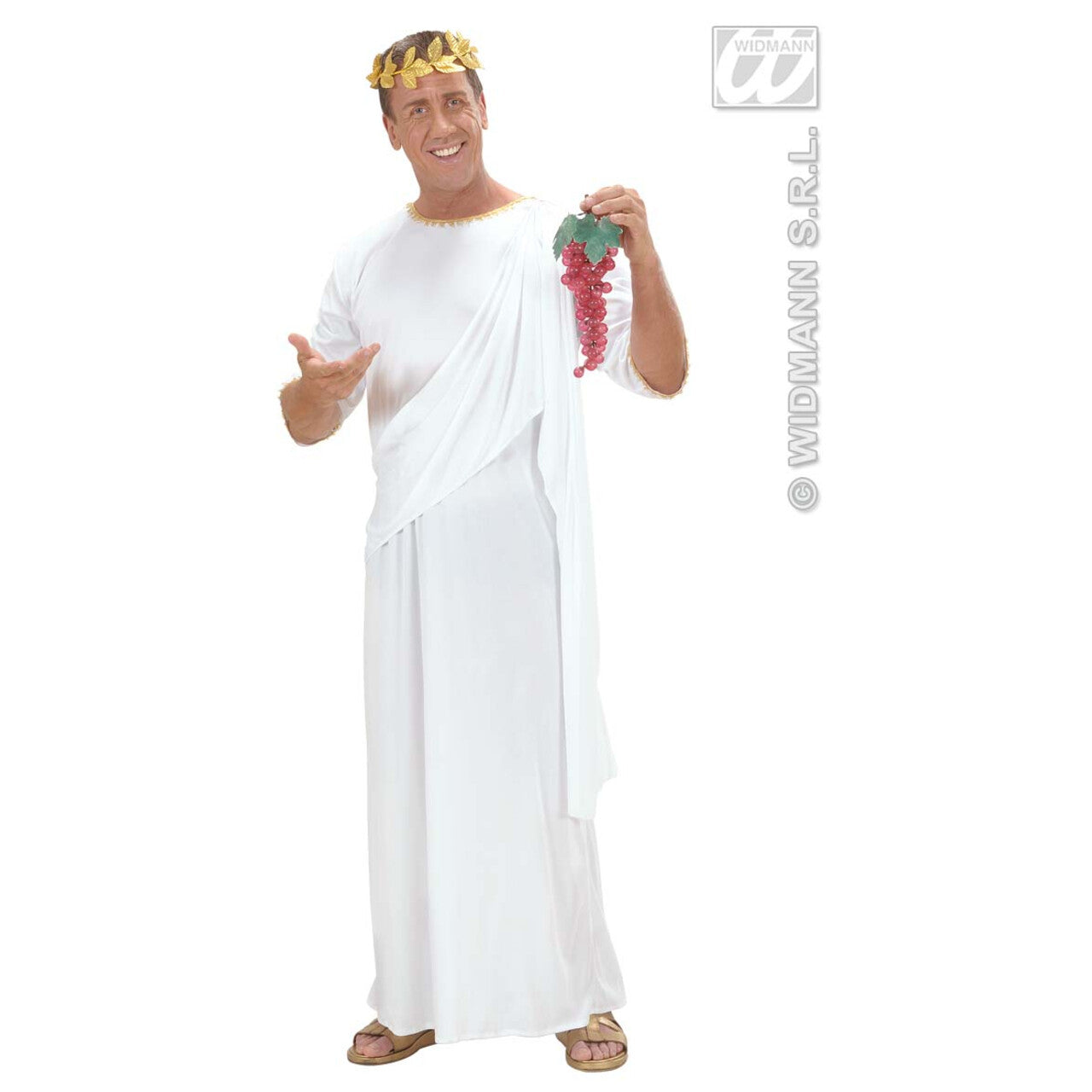 Op deze afbeelding zie je een Kostuums, van het merk Widmann. Geklede Toga Unisex Kostuum