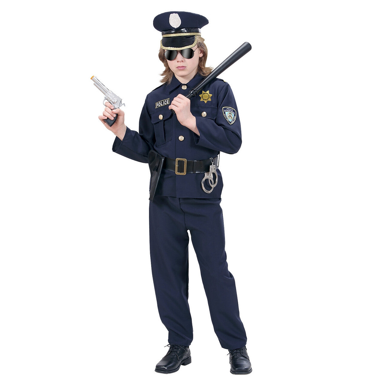 Op deze afbeelding zie je een Kostuums, van het merk Widmann. Politie Mr Arrest Kostuum Jongen