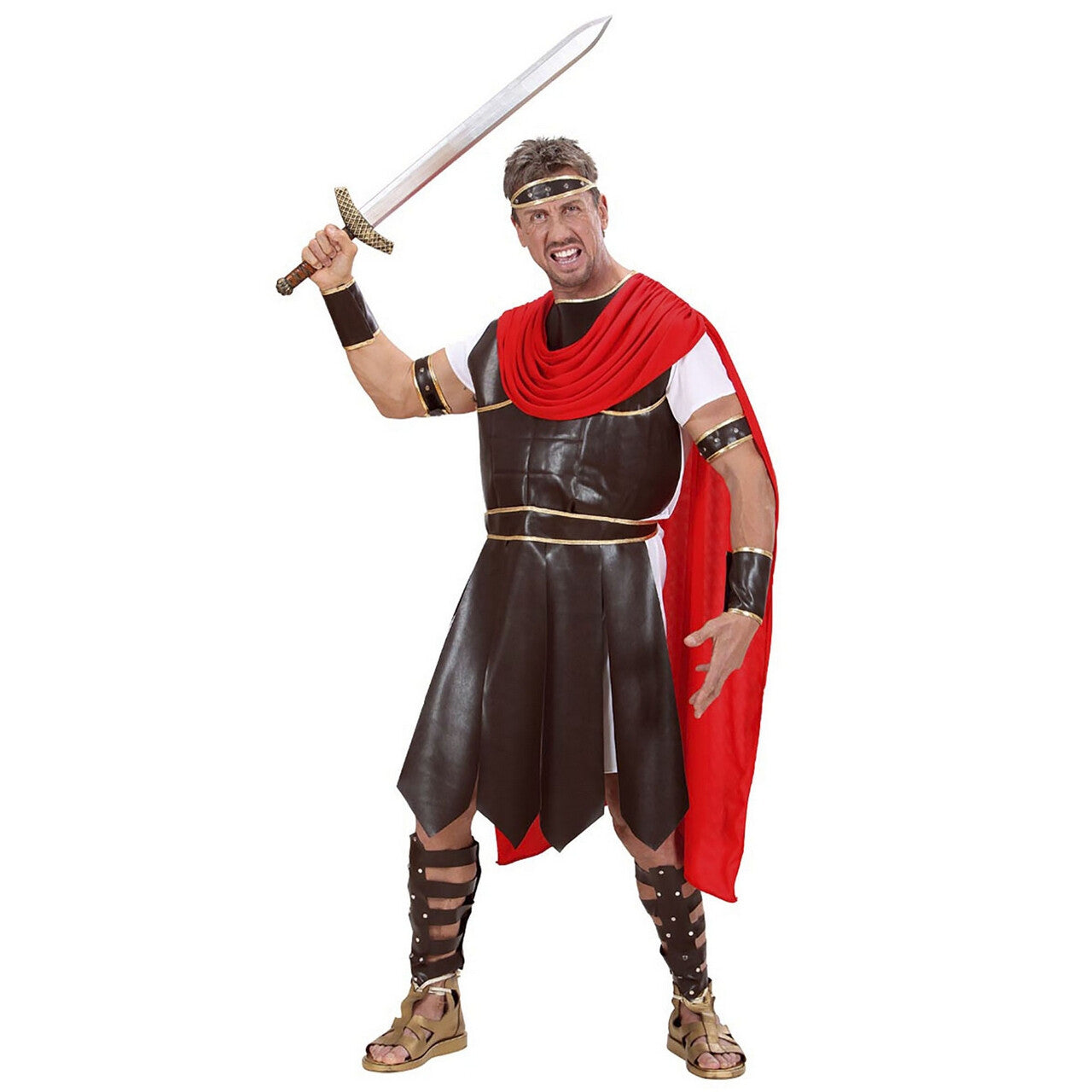 Op deze afbeelding zie je een Kostuums, van het merk Widmann. Centurion Hercules Kostuum Man