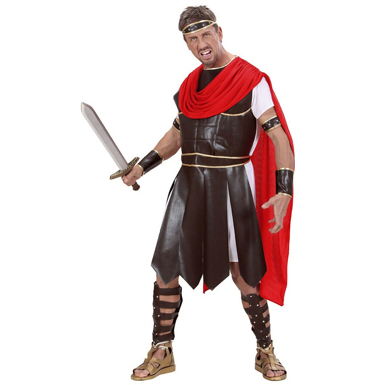 Op deze afbeelding zie je een Kostuums, van het merk Widmann. Centurion Hercules Kostuum Man
