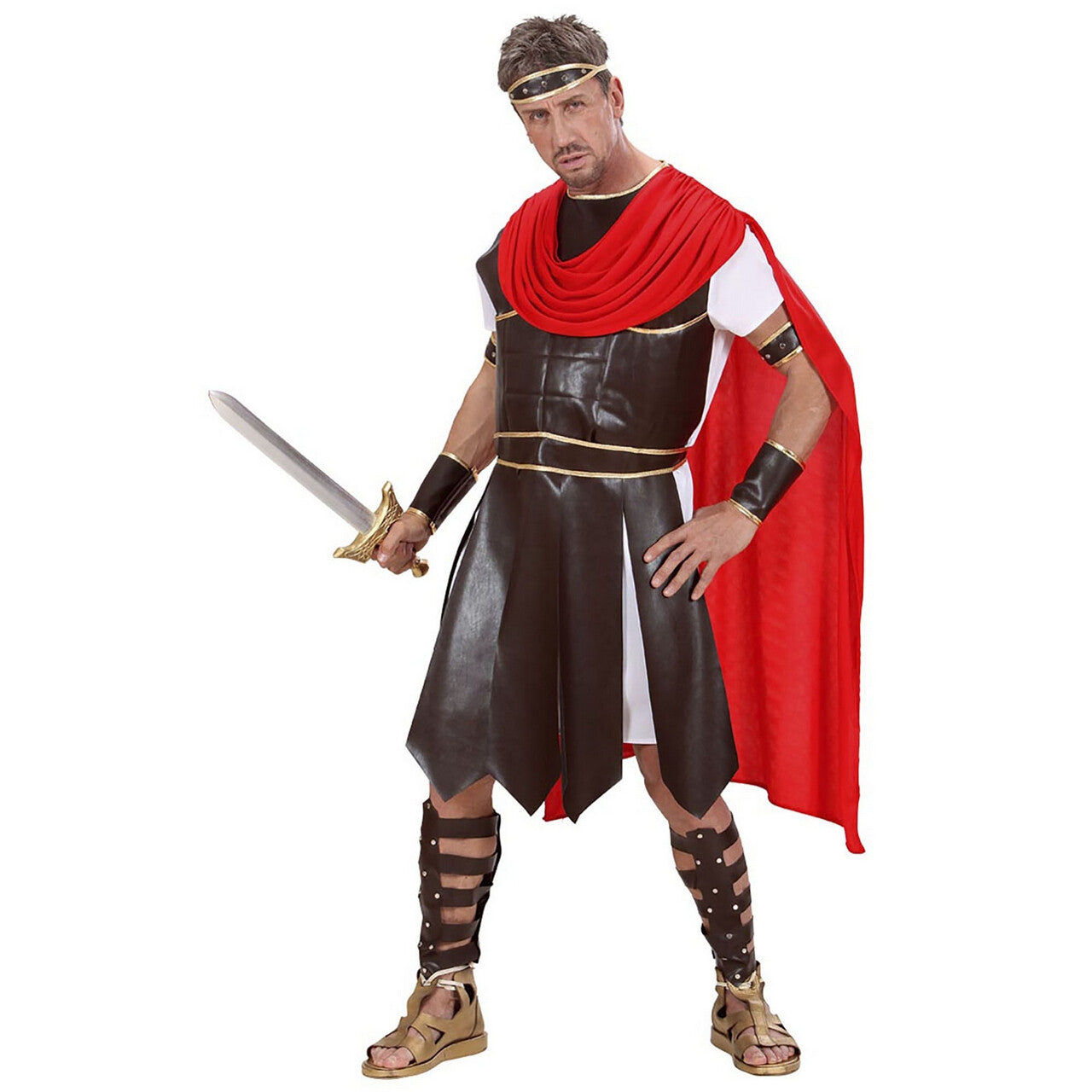 Op deze afbeelding zie je een Kostuums, van het merk Widmann. Centurion Hercules Kostuum Man