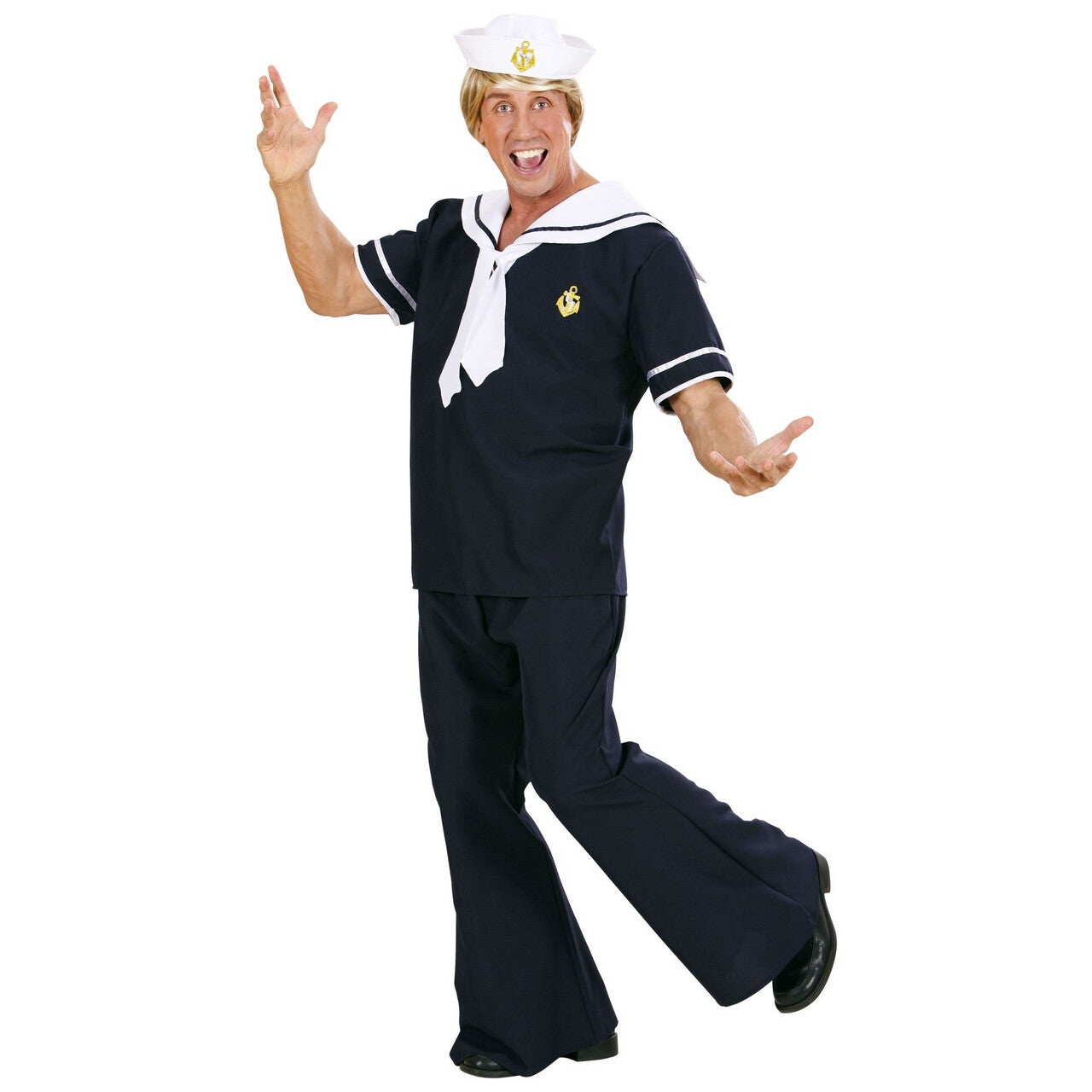 Op deze afbeelding zie je een Kostuums, van het merk Widmann. Zeeman Sterk Blauw Kostuum