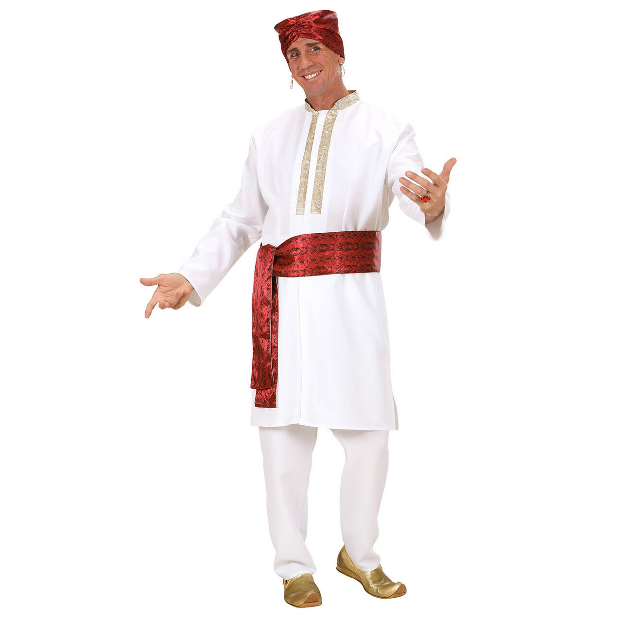 Op deze afbeelding zie je een Kostuums, van het merk Widmann. Bollywood Ster Vliegend Tapijt Kostuum Man
