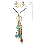 Op deze afbeelding zie je een Accessoires, van het merk Widmann. Ketting Met Oorbellen Cleopatra