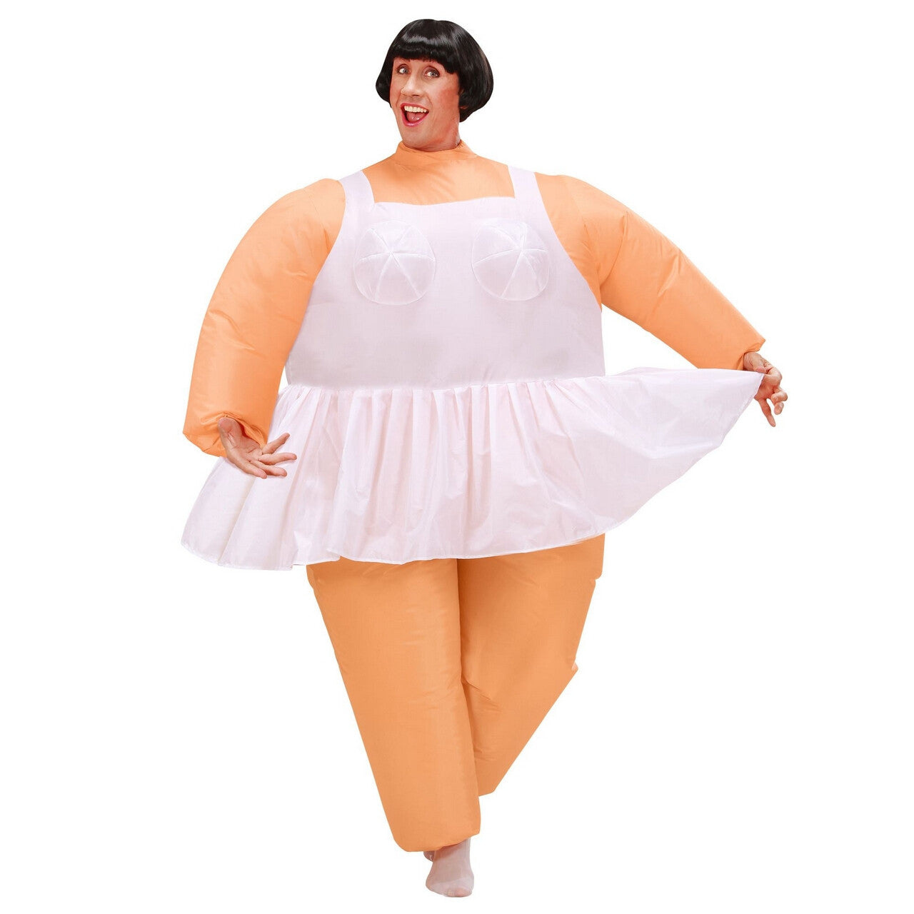 Op deze afbeelding zie je een Kostuums, van het merk Widmann. Opblaasbaar Ballet Chubby Dancer Kostuum Man