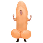 Op deze afbeelding zie je een Kostuums, van het merk Widmann. Opblaasbaar Kostuum Penis Size Matters Kostuum Man