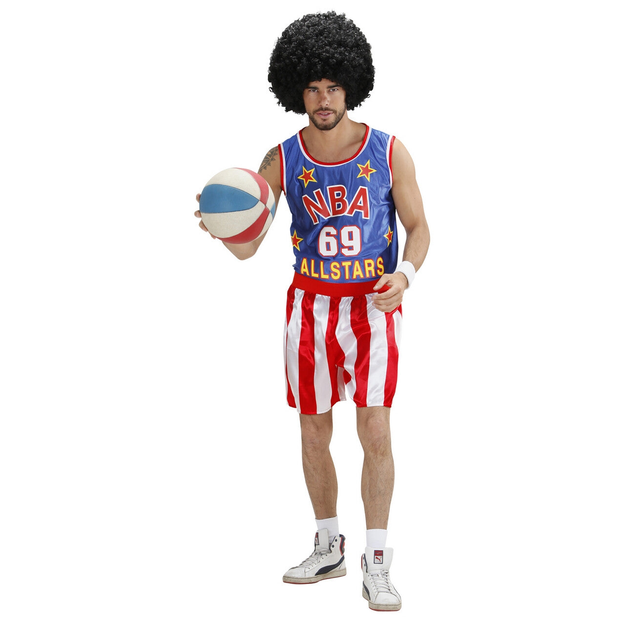 Op deze afbeelding zie je een Kostuums, van het merk Widmann. Basketbal Speler Kostuum Man