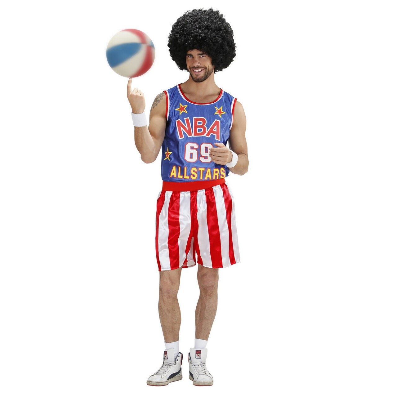 Op deze afbeelding zie je een Kostuums, van het merk Widmann. Basketbal Speler Kostuum Man