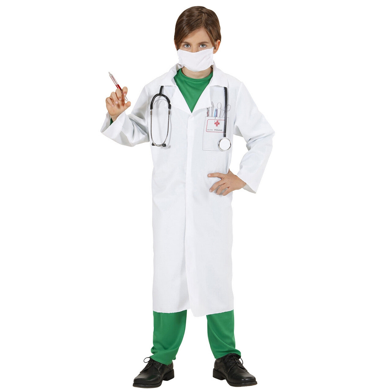 Op deze afbeelding zie je een Kostuums, van het merk Widmann. Dokter Kind Dr Surgeon Kostuum Kind