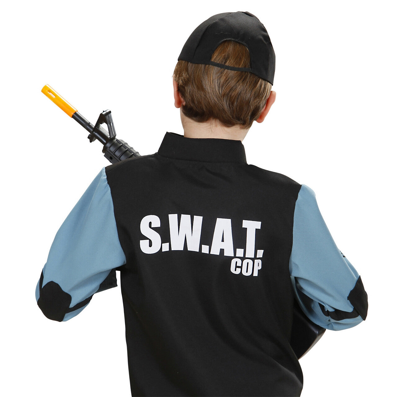 Op deze afbeelding zie je een Kostuums, van het merk Widmann. S.w.a.t. Kind Kostuum Jongen
