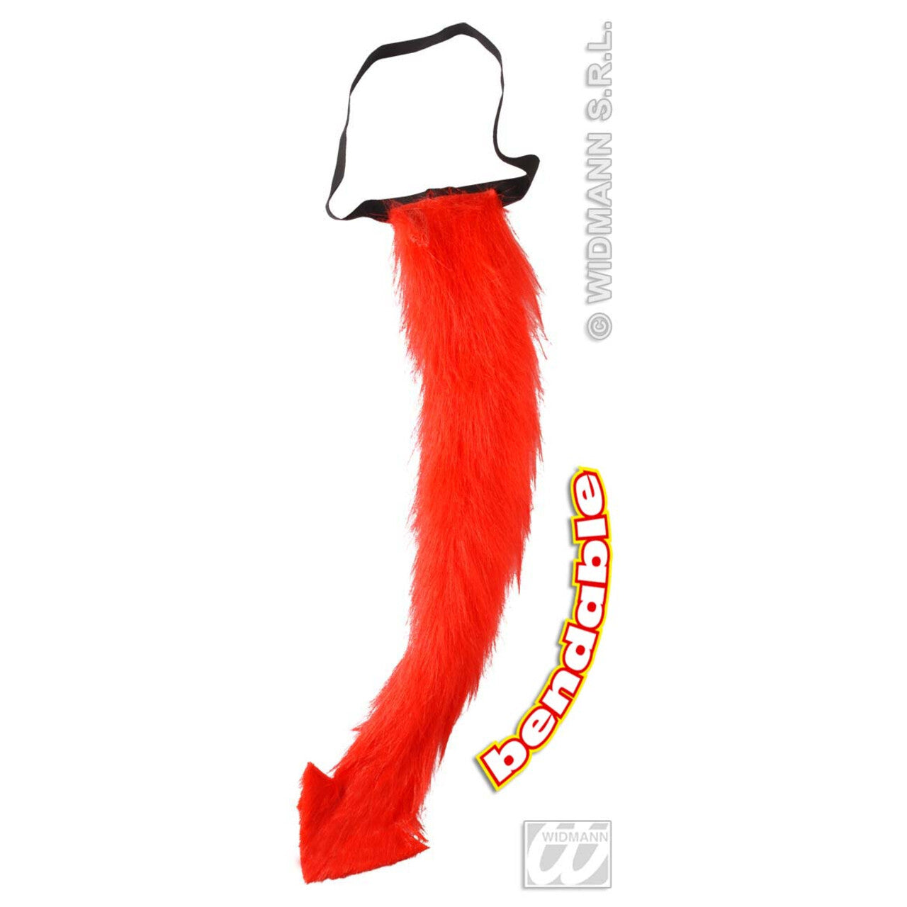 Op deze afbeelding zie je een Accessoires, van het merk Widmann. Pluche Duivelstaart, Rood