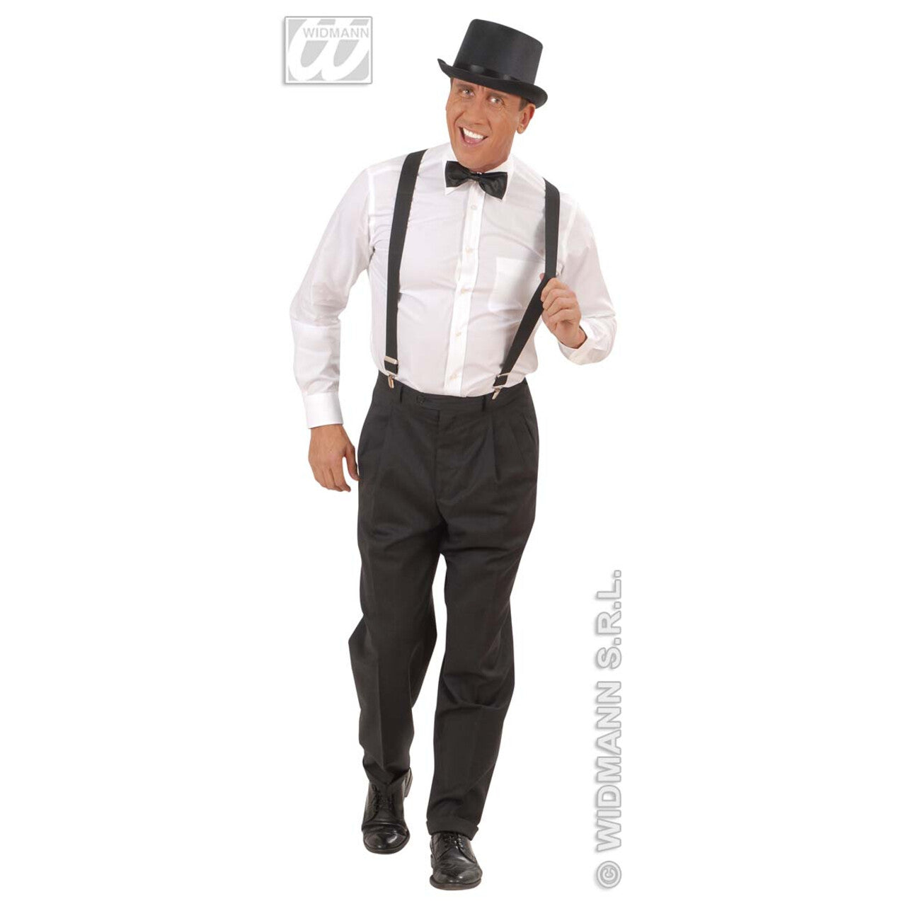 Op deze afbeelding zie je een Accessoires, van het merk Widmann. Bretel, Zwart