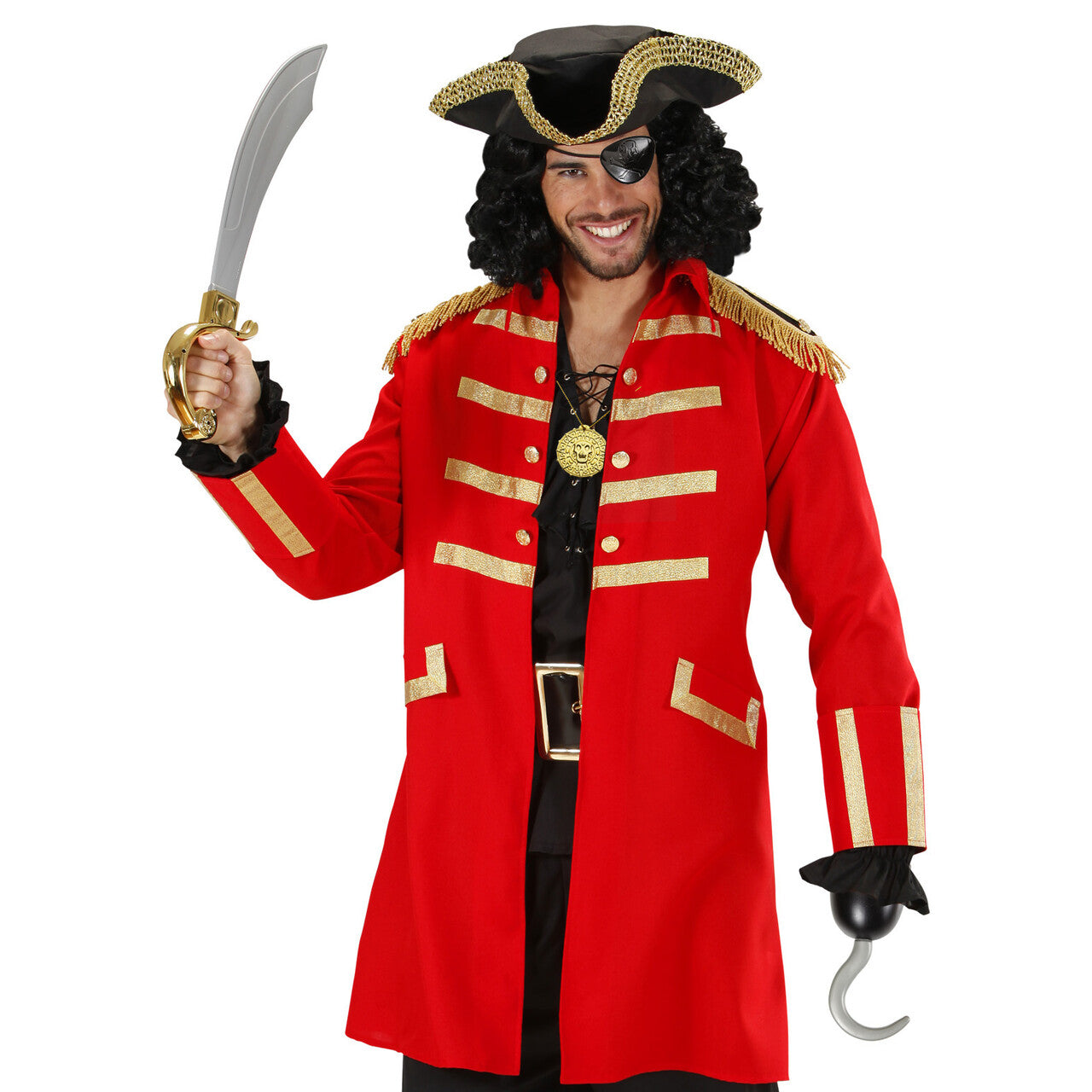 Op deze afbeelding zie je een Accessoires, van het merk Widmann. Piratenset Accessoires