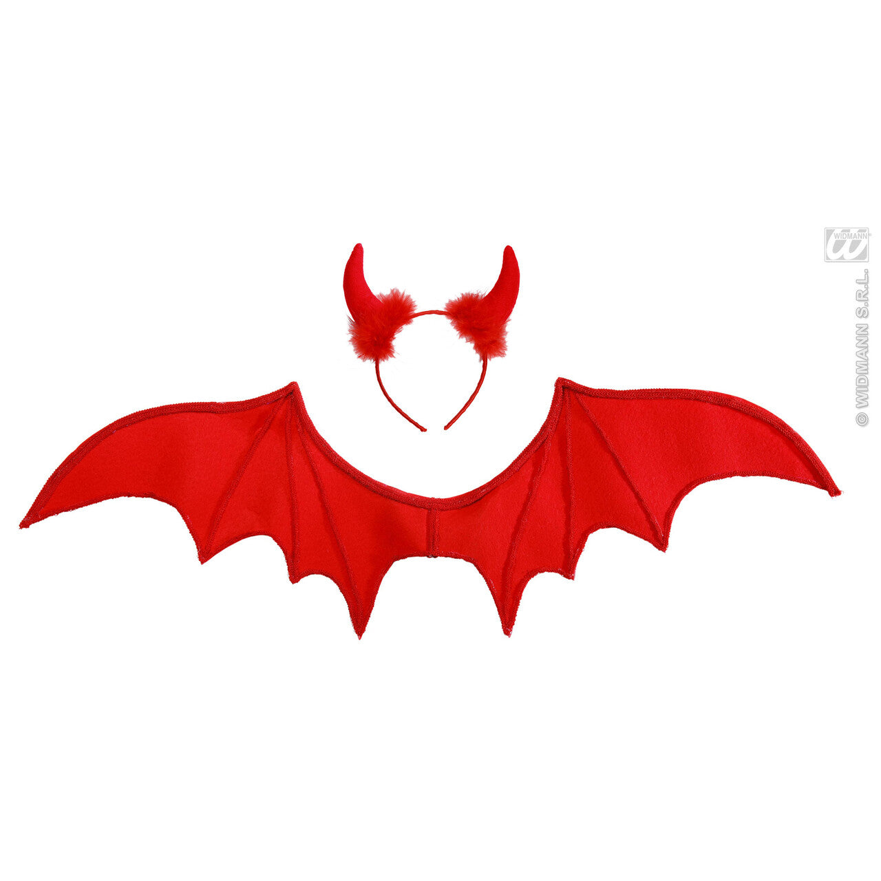 Op deze afbeelding zie je een Accessoires, van het merk Widmann. Duivel Set Rood