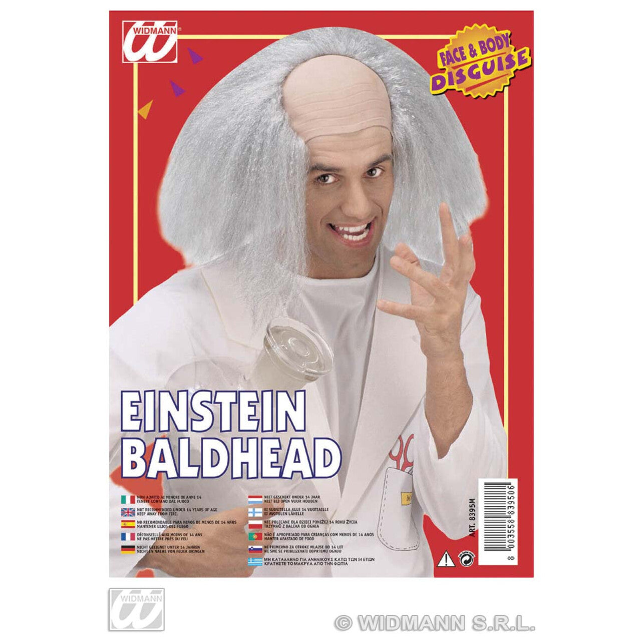 Op deze afbeelding zie je een Accessoires, van het merk Widmann. Kale Kop Gekke Professor