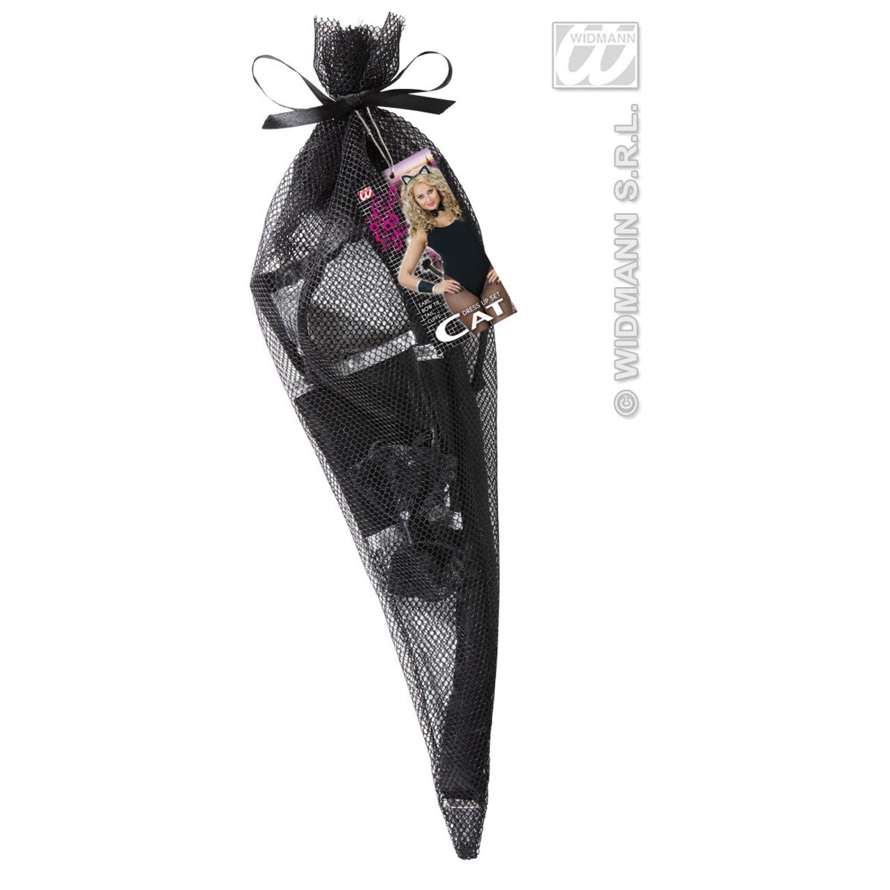 Op deze afbeelding zie je een Accessoires, van het merk Widmann. Kattenset Luxe
