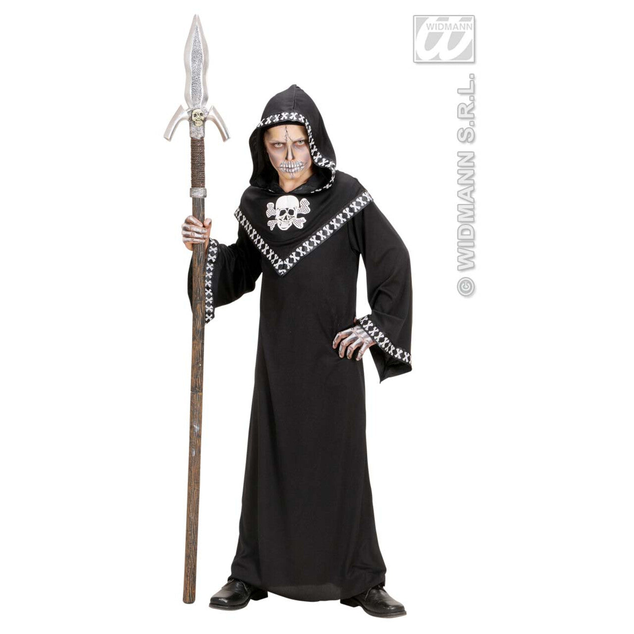 Op deze afbeelding zie je een Accessoires, van het merk Widmann. Schedel Speer 157 Centimeter