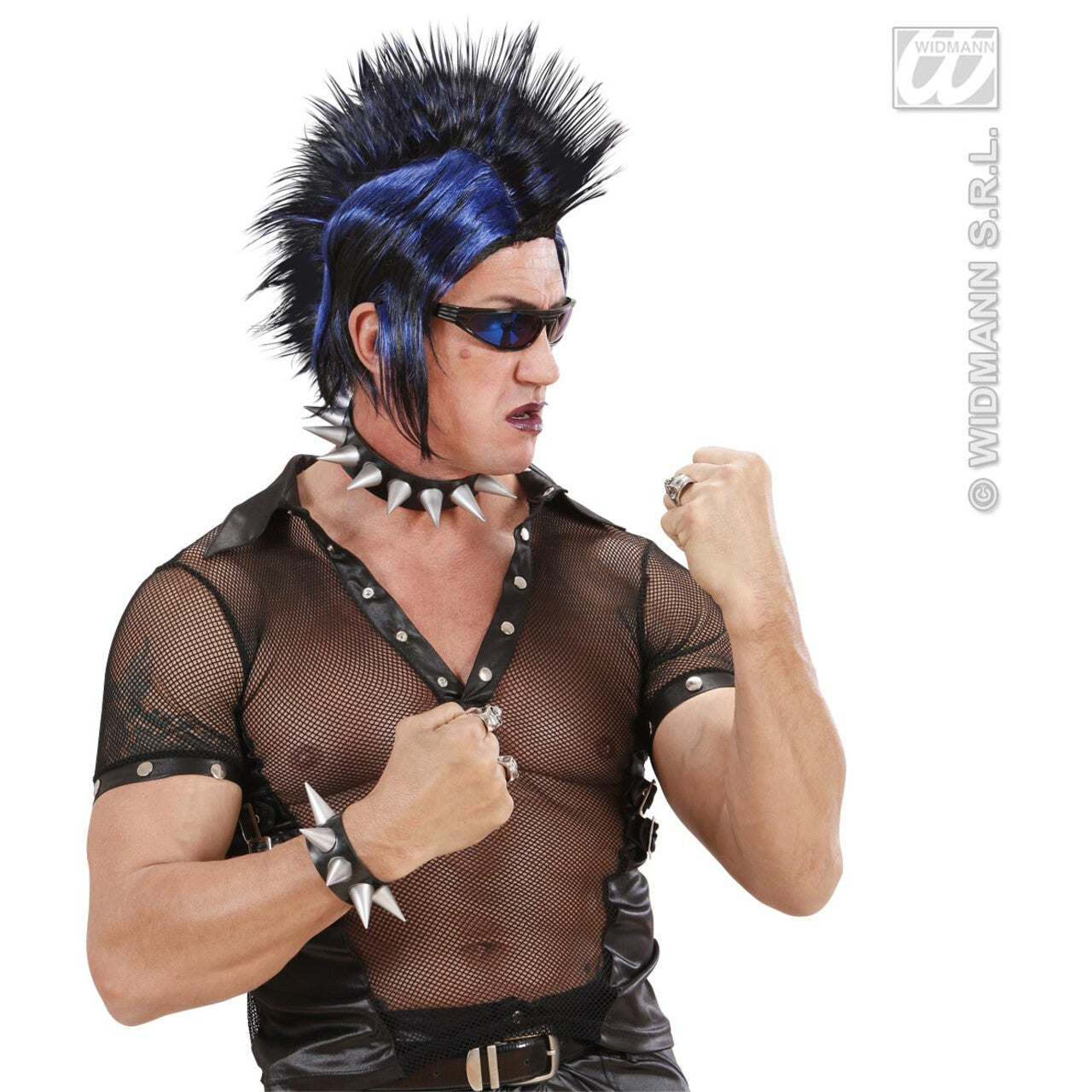 Op deze afbeelding zie je een Accessoires, van het merk Widmann. Armband Met Spikes