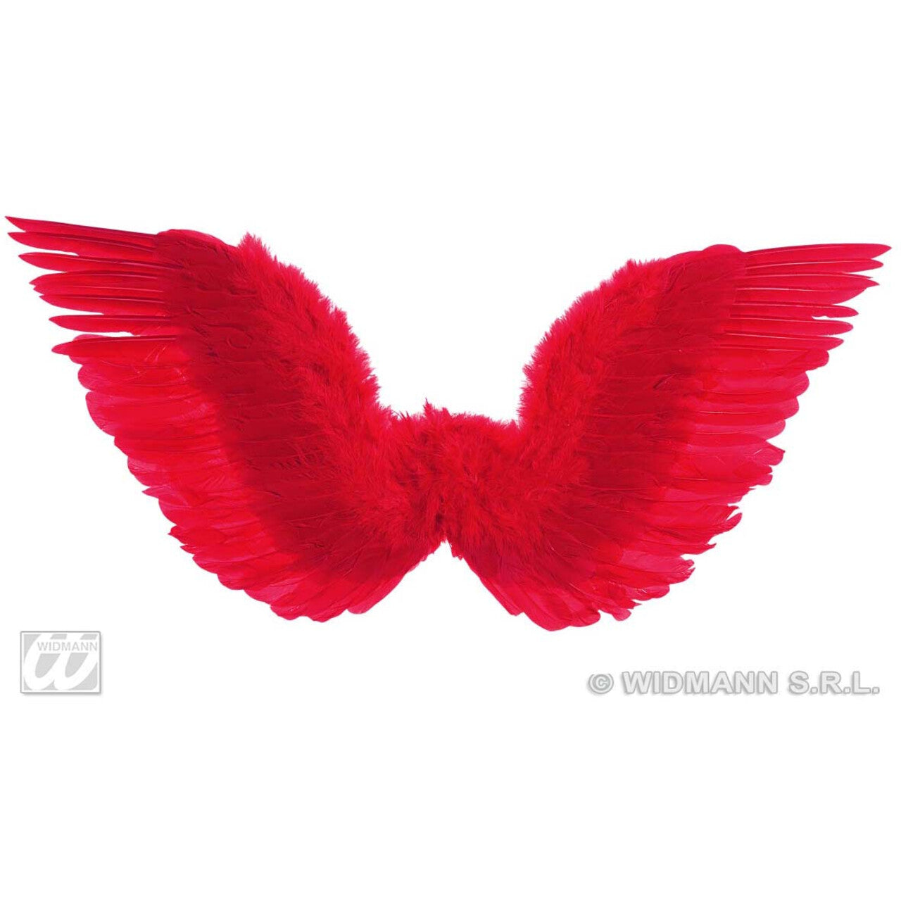 Op deze afbeelding zie je een Accessoires, van het merk Widmann. Gevederde Vleugels Rood