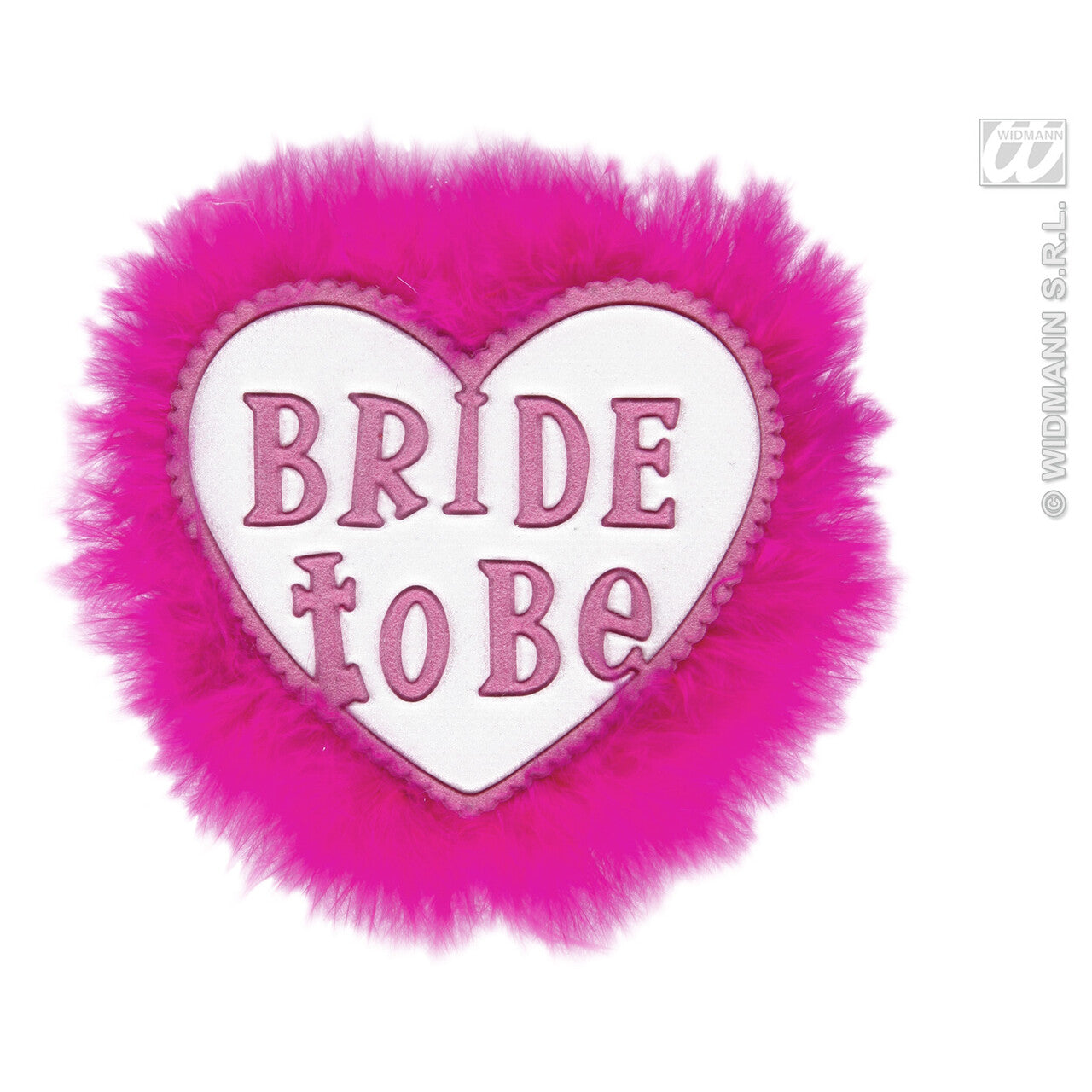 Op deze afbeelding zie je een Accessoires, van het merk Widmann. Broche Wit Bride To Be