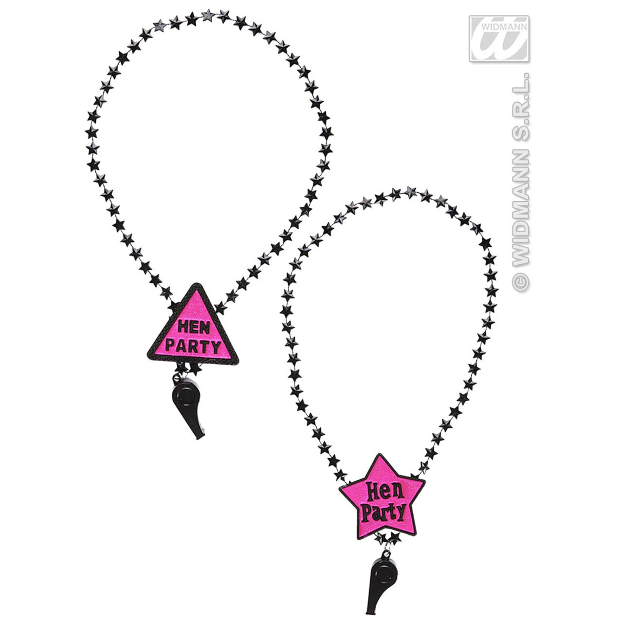 Op deze afbeelding zie je een Accessoires, van het merk Widmann. Ketting Met Fluitje Hen Party