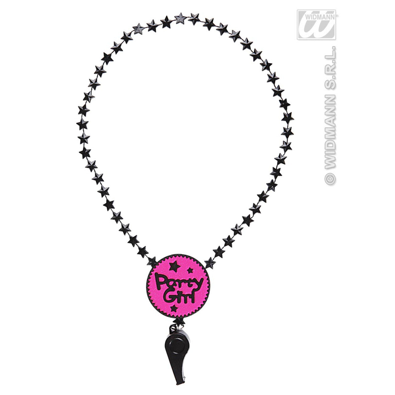 Op deze afbeelding zie je een Accessoires, van het merk Widmann. Ketting Met Fluitje Partygirl