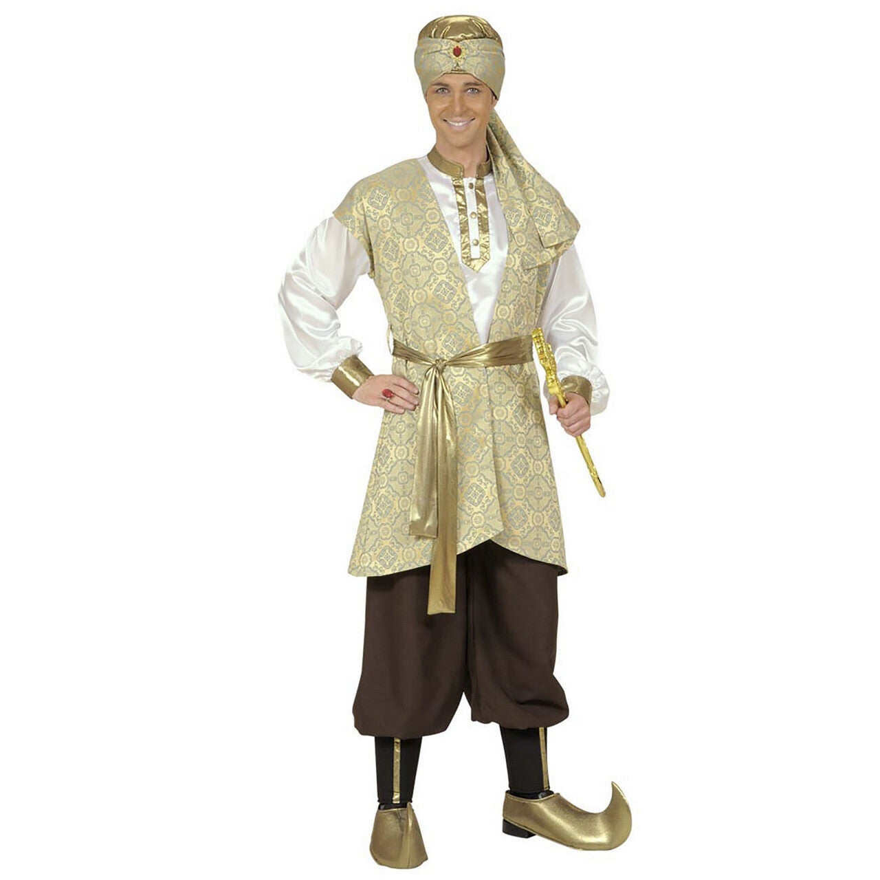 Op deze afbeelding zie je een Kostuums, van het merk Widmann. Prins Van Perzie Kostuum Man