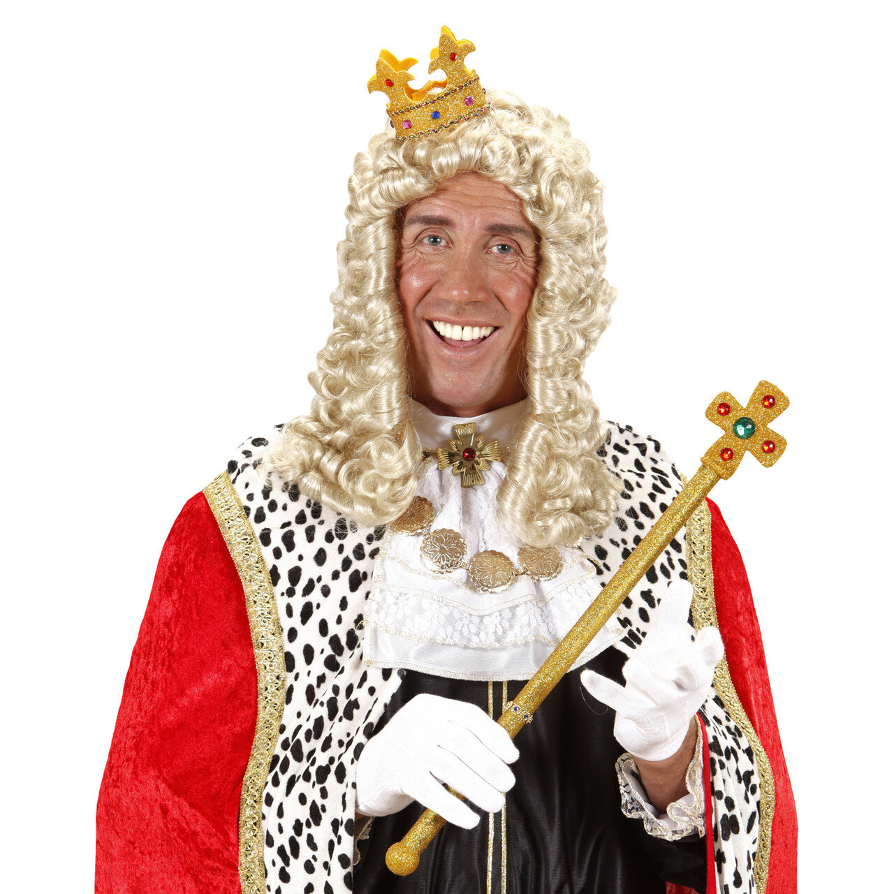 Op deze afbeelding zie je een Accessoires, van het merk Widmann. Mini Glitter Kroon Met Stenen Buigbaar