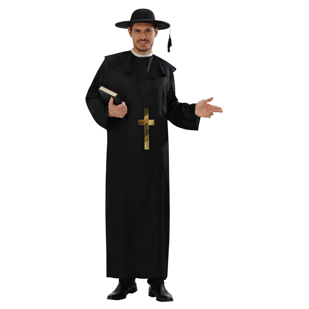 Op deze afbeelding zie je een Kostuums, van het merk Widmann. Katholieke Priester Man Kostuum