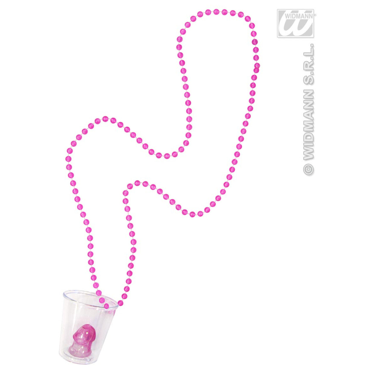 Op deze afbeelding zie je een Accessoires, van het merk Widmann. Ketting Met Piemel Glaasje