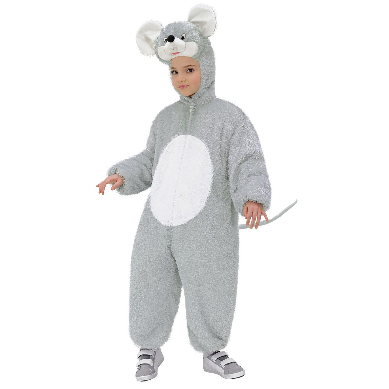 Op deze afbeelding zie je een Kostuums, van het merk Widmann. Full-Body Pluche Muis Kind Kostuum Kind