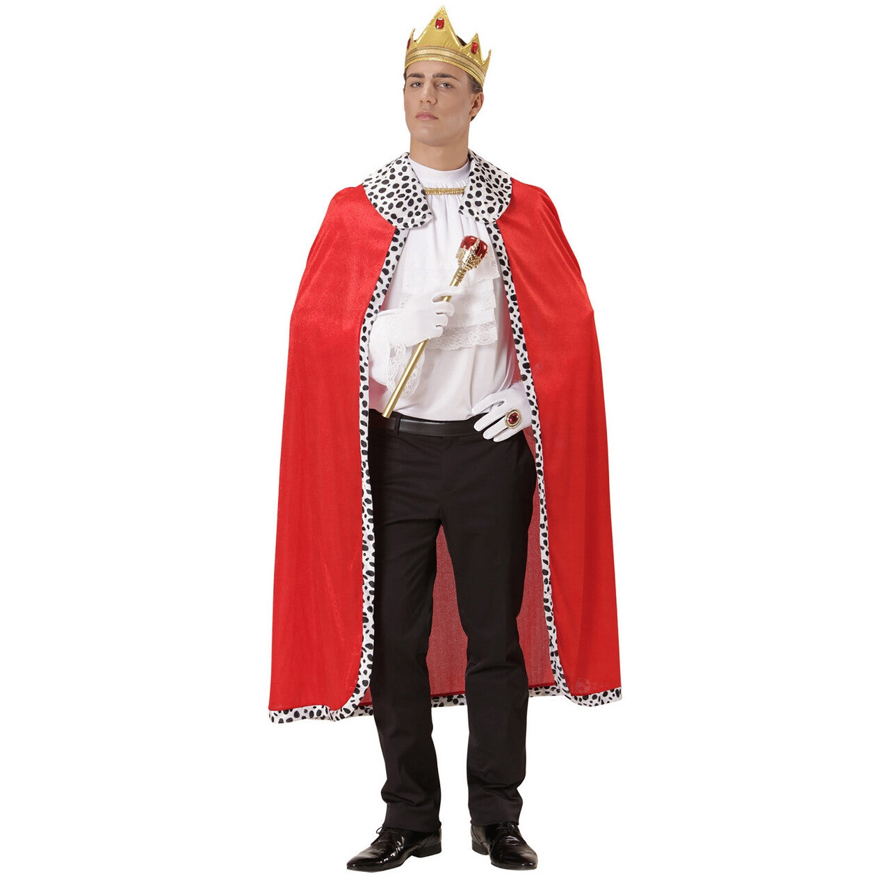 Op deze afbeelding zie je een Kostuums, van het merk Widmann. Monsieur Royal Koningsmantel Met Kroon