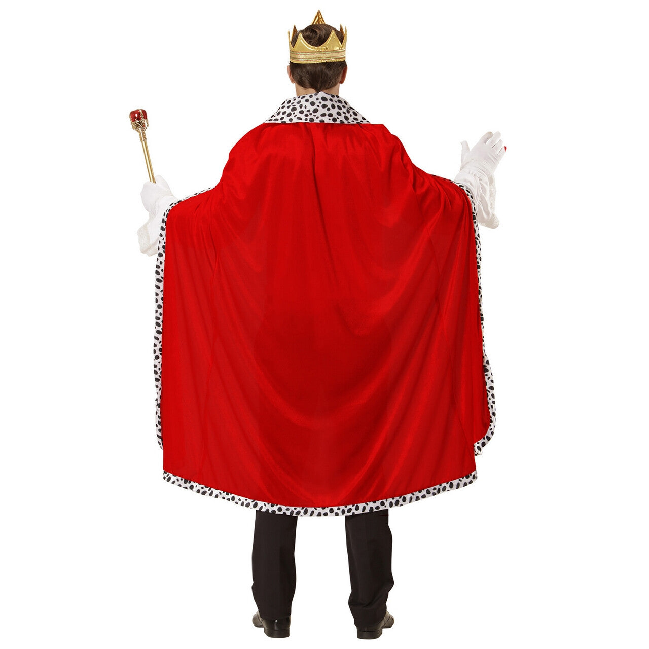 Op deze afbeelding zie je een Kostuums, van het merk Widmann. Monsieur Royal Koningsmantel Met Kroon