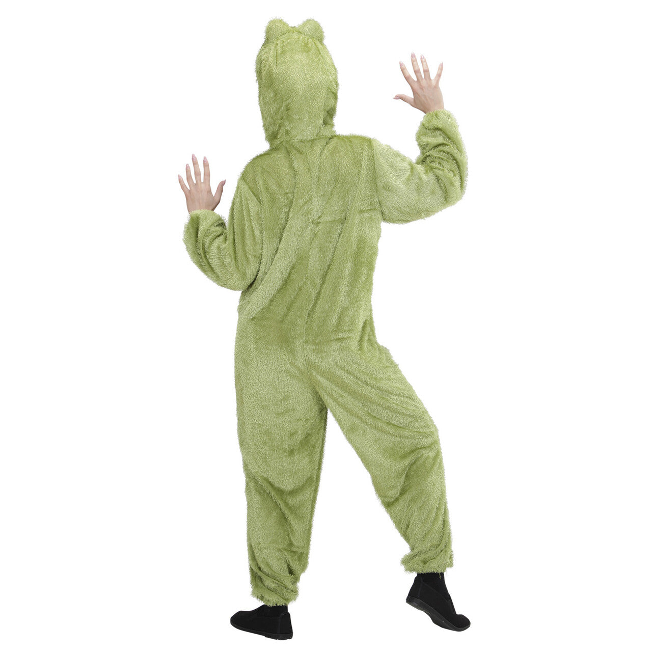 Op deze afbeelding zie je een Kostuums, van het merk Widmann. Full-Body Pluche Kikker Volwassen Kostuum