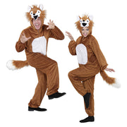 Op deze afbeelding zie je een Kostuums, van het merk Widmann. Full-Body Pluche Vos Volwassen Kostuum