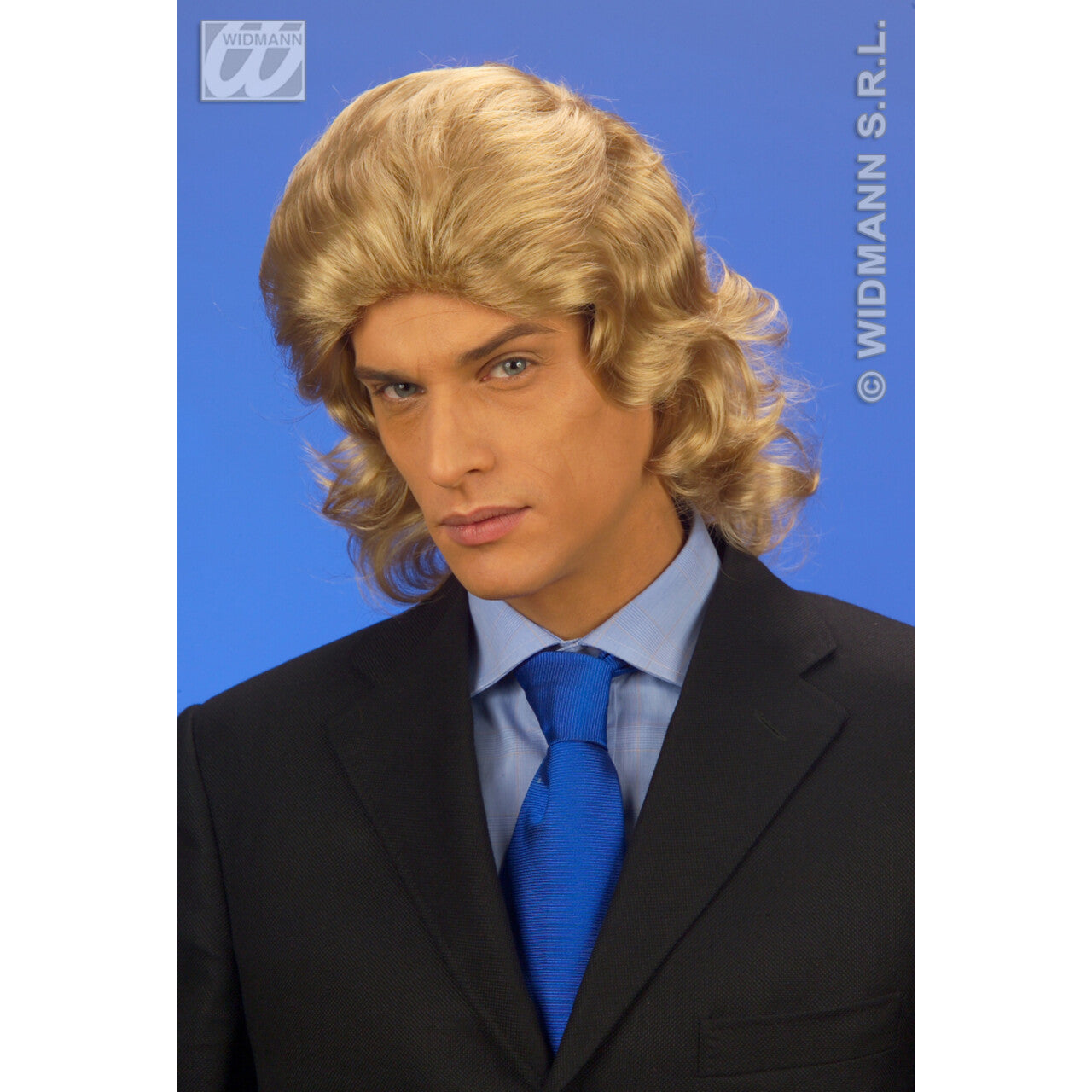 Op deze afbeelding zie je een Accessoires, van het merk Widmann. Pruik, Frankie Blond