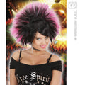 Pruik, Rock Prinses Zwart / Roze