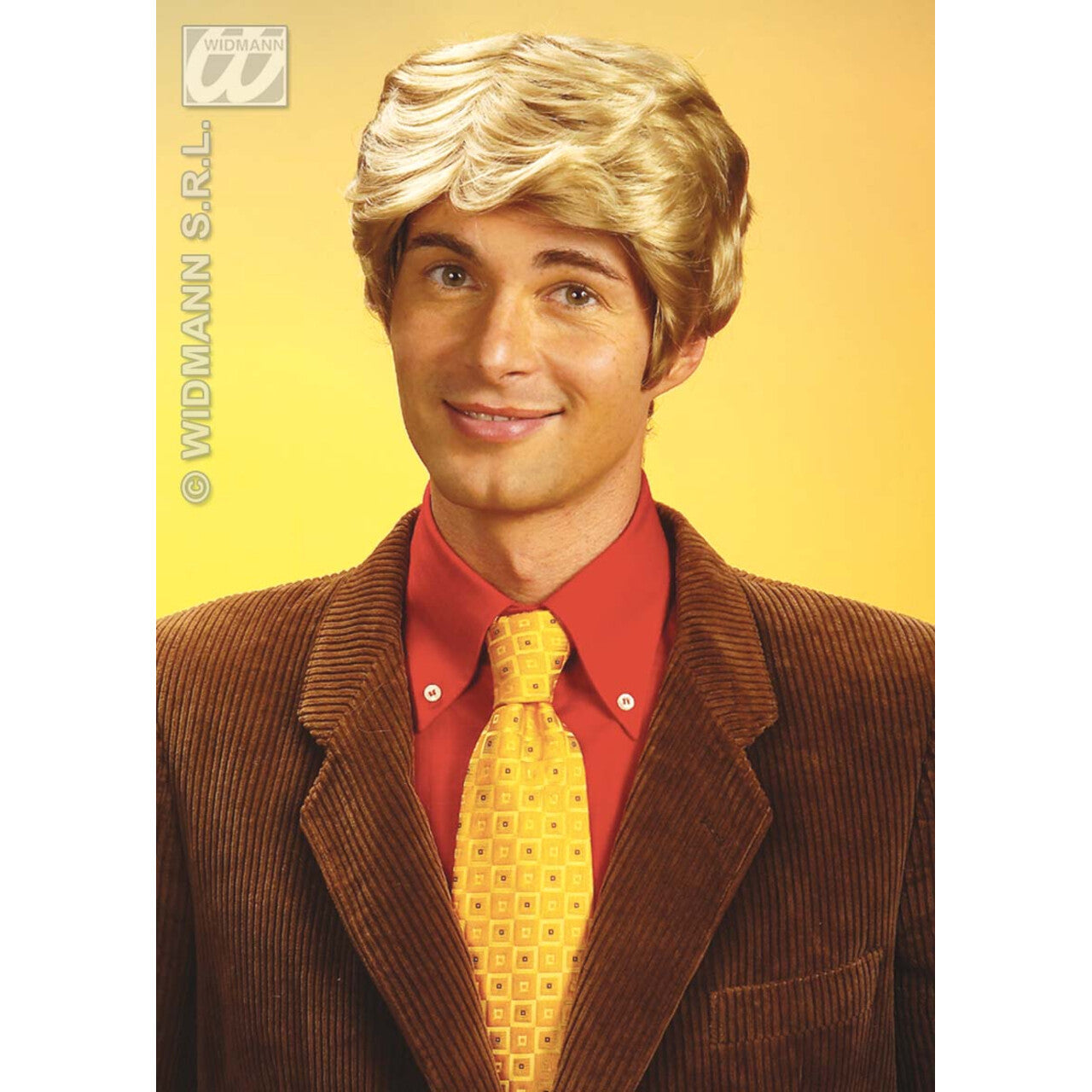 Op deze afbeelding zie je een Accessoires, van het merk Widmann. Pruik, Rick Blond