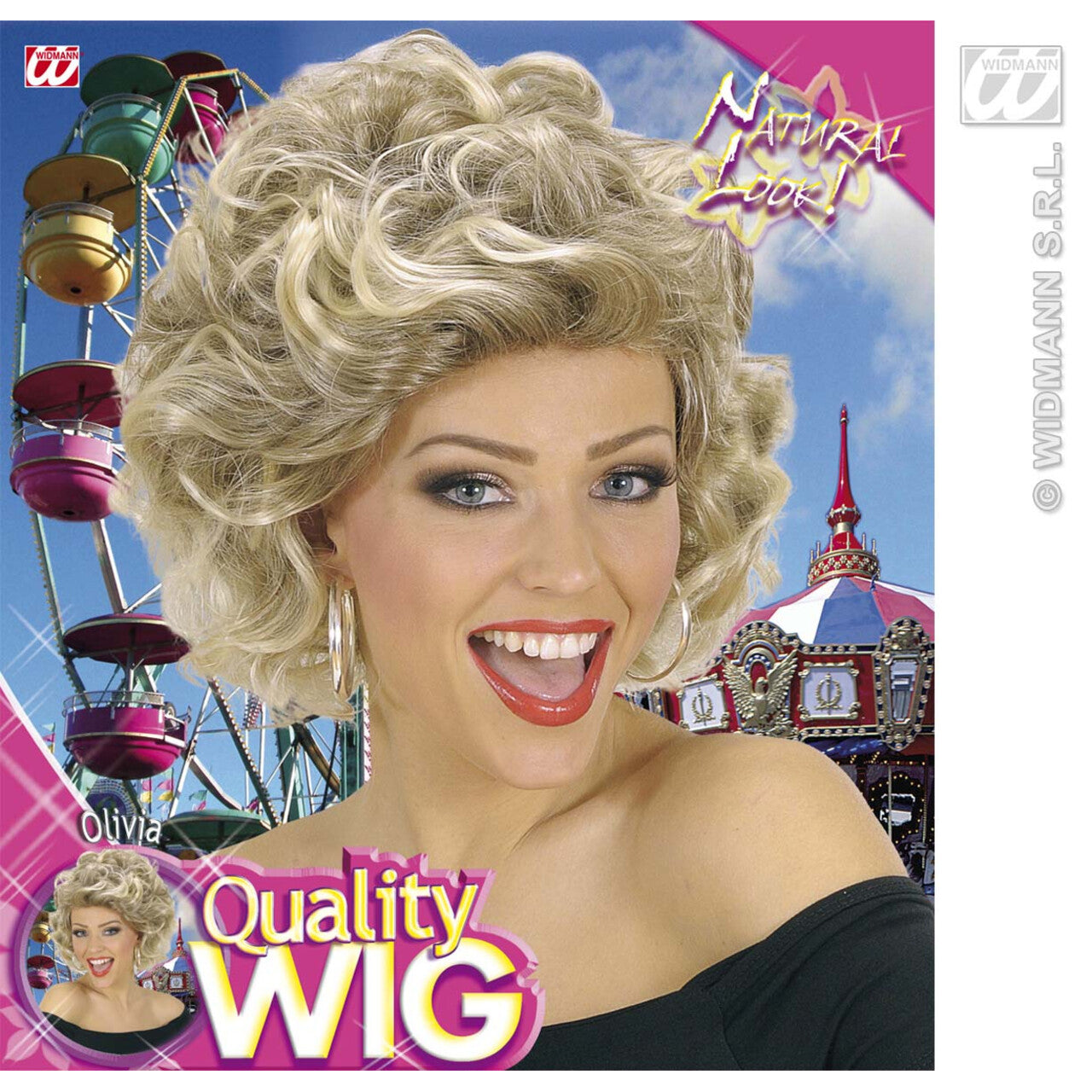 Op deze afbeelding zie je een Accessoires, van het merk Widmann. Pruik, Olivia