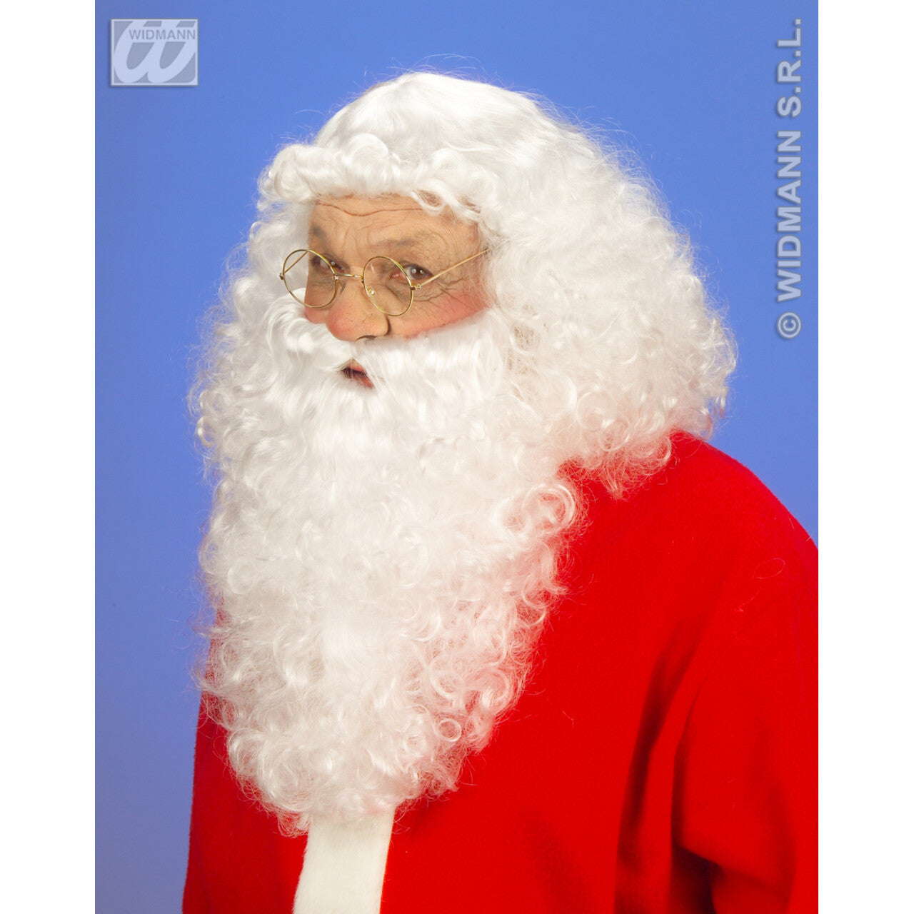 Op deze afbeelding zie je een Accessoires, van het merk Widmann. Luxe Set Kerstman, Pruik En Baard