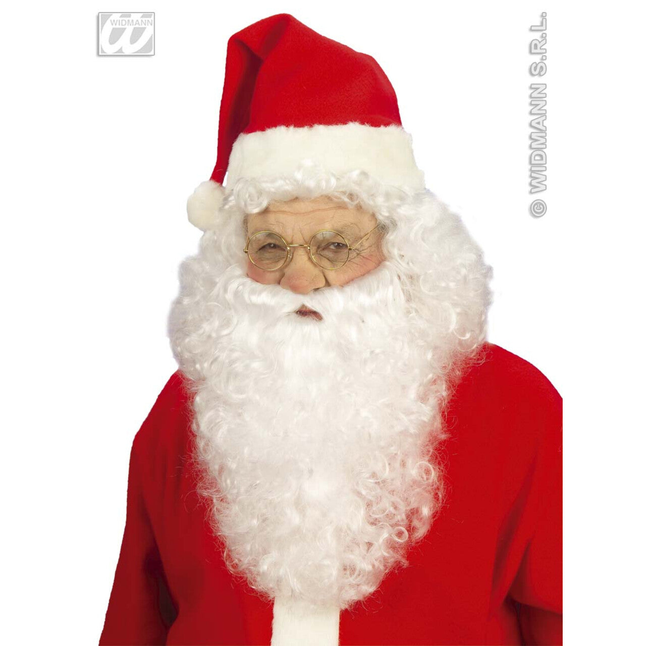 Op deze afbeelding zie je een Accessoires, van het merk Widmann. Luxe Set Kerstman, Pruik En Baard