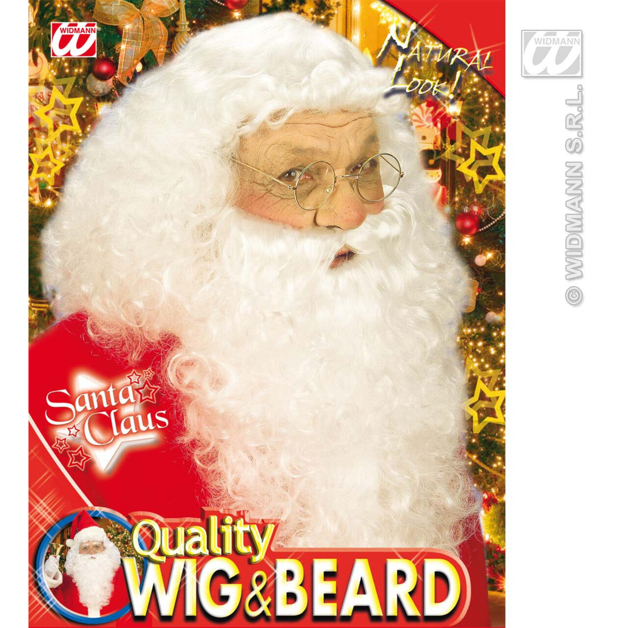 Op deze afbeelding zie je een Accessoires, van het merk Widmann. Luxe Set Kerstman, Pruik En Baard