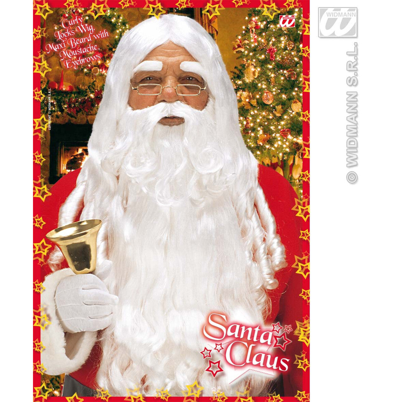 Op deze afbeelding zie je een Accessoires, van het merk Widmann. Kerstman Set Extra Lange Baard