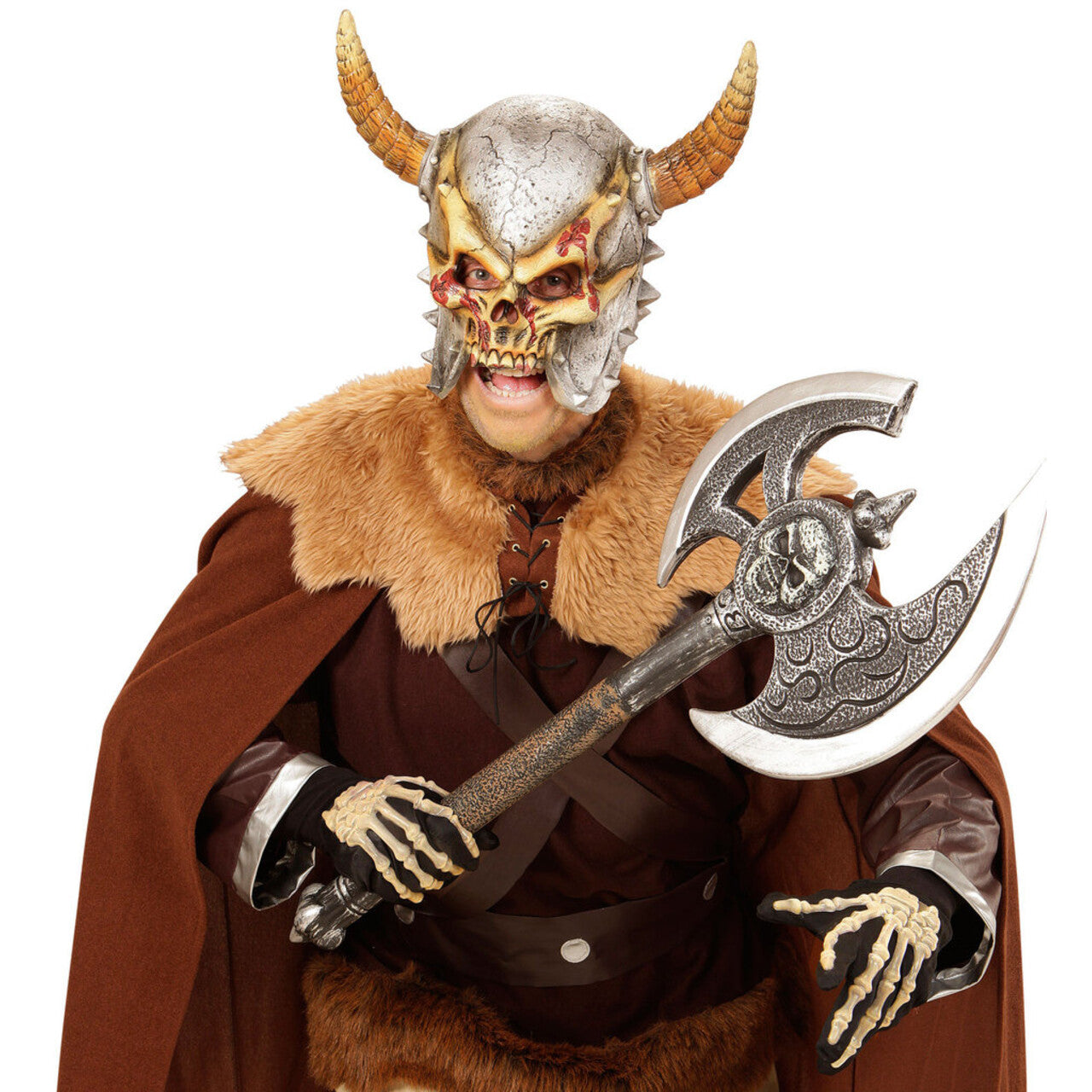 Op deze afbeelding zie je een Accessoires, van het merk Widmann. Masker Saurion De Viking