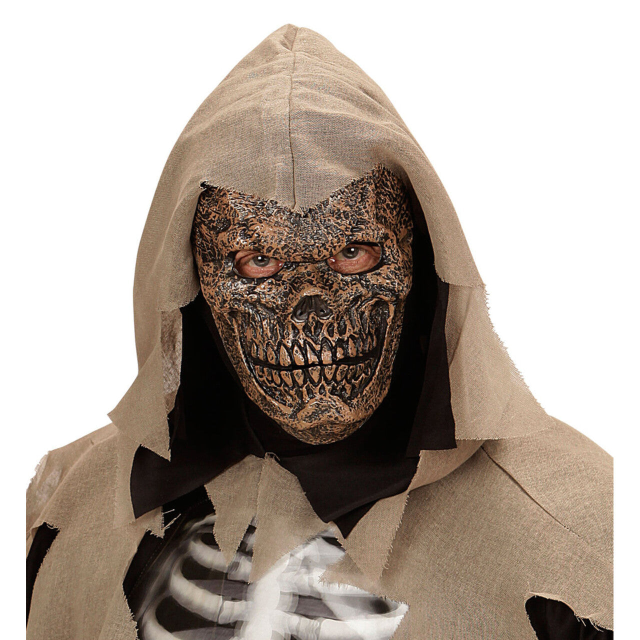 Op deze afbeelding zie je een Accessoires, van het merk Widmann. Skullcrusher Kindermasker Dode Krijgsheer Foam