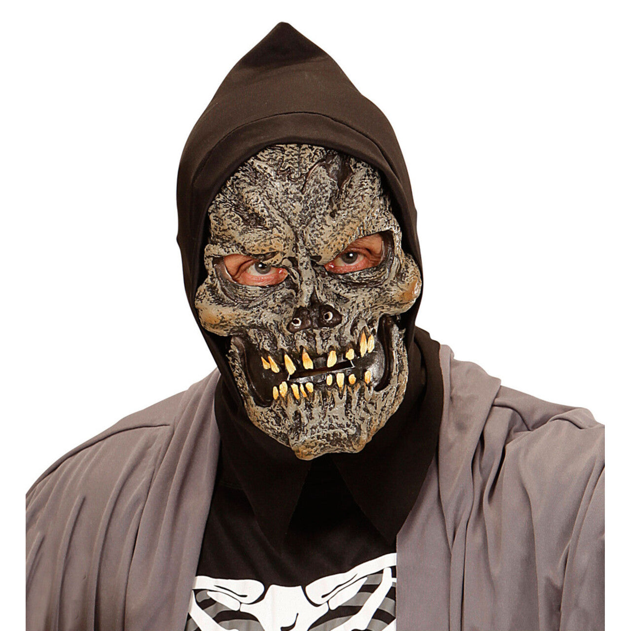 Op deze afbeelding zie je een Accessoires, van het merk Widmann. Gruwel Kindermasker Magere Hein Foam