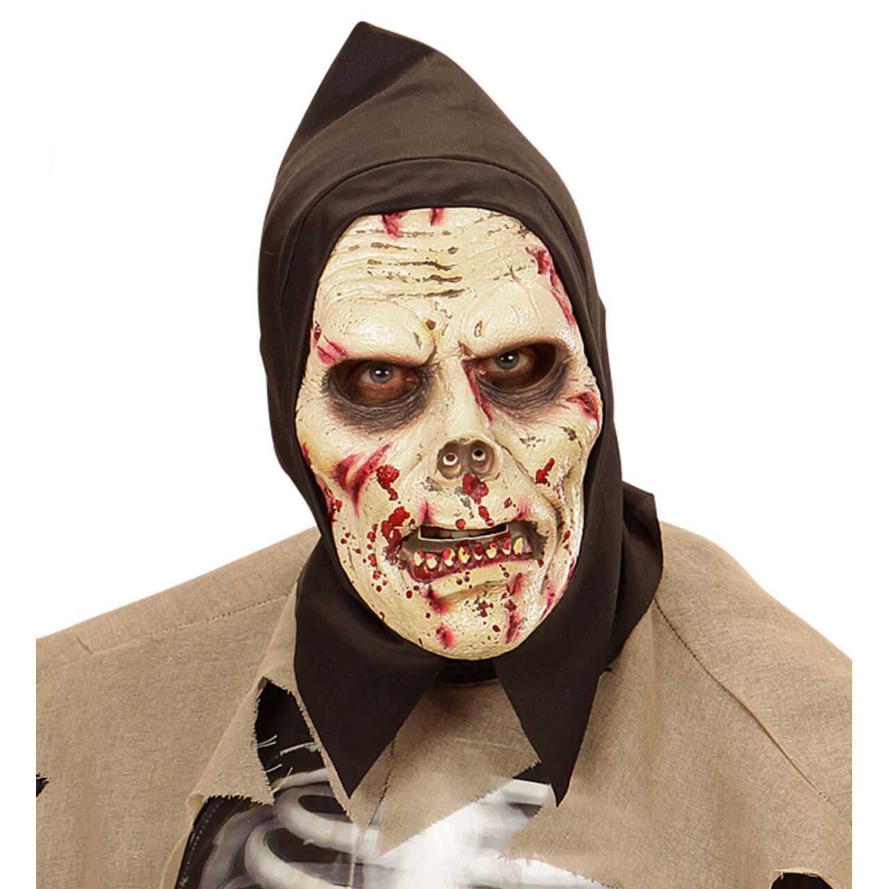 Op deze afbeelding zie je een Accessoires, van het merk Widmann. Masker Donkere Zombie Doodloper