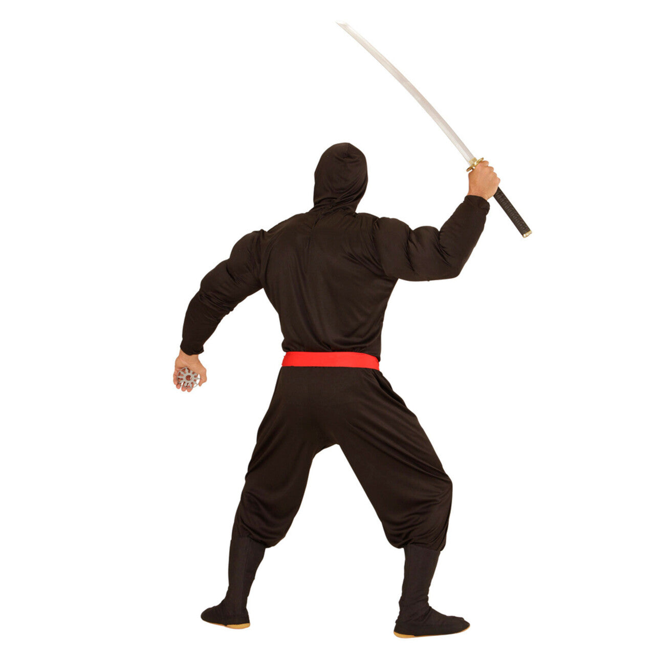 Op deze afbeelding zie je een Kostuums, van het merk Widmann. Black Super Ninja Kostuum