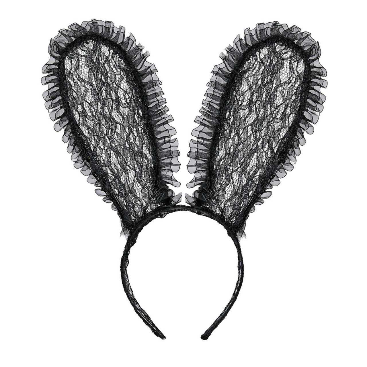 Op deze afbeelding zie je een Accessoires, van het merk Widmann. Sexy Bunny Oren Kant, Zwart